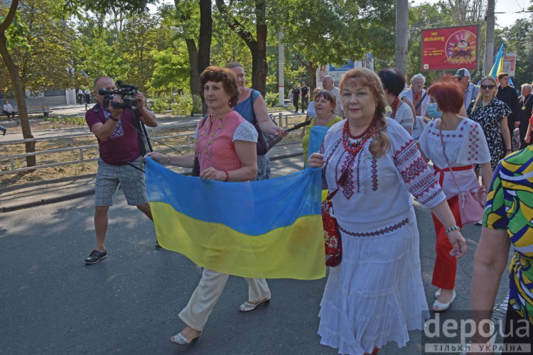 Херсон шествие в честь 30-летия Независимости Украины