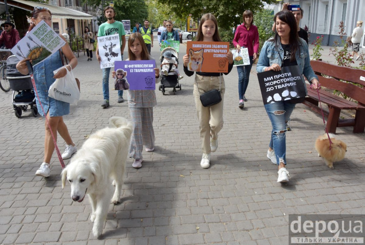 ​​Марш за права животных в Херсоне
