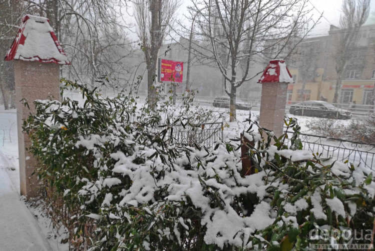 Снегопад в Херсоне