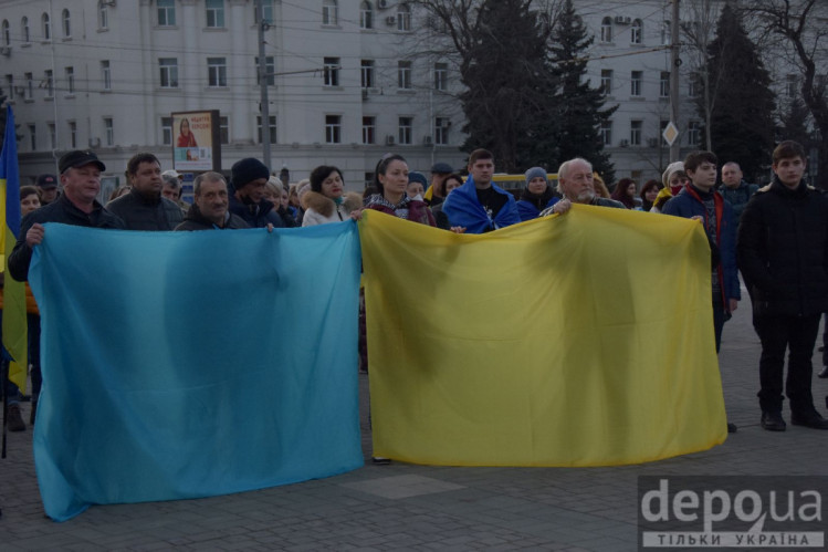 Херсон. Мітинг проти агресивної політики Росії