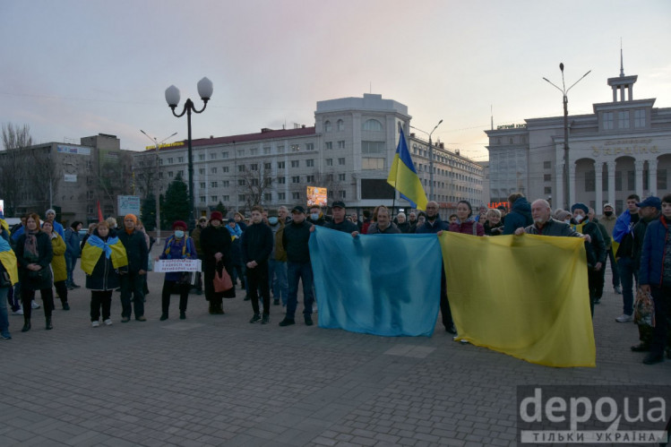 Херсон. Мітинг проти агресивної політики Росії