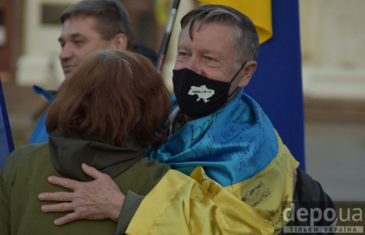 Херсон. Мітинг проти агресивної політики Росії