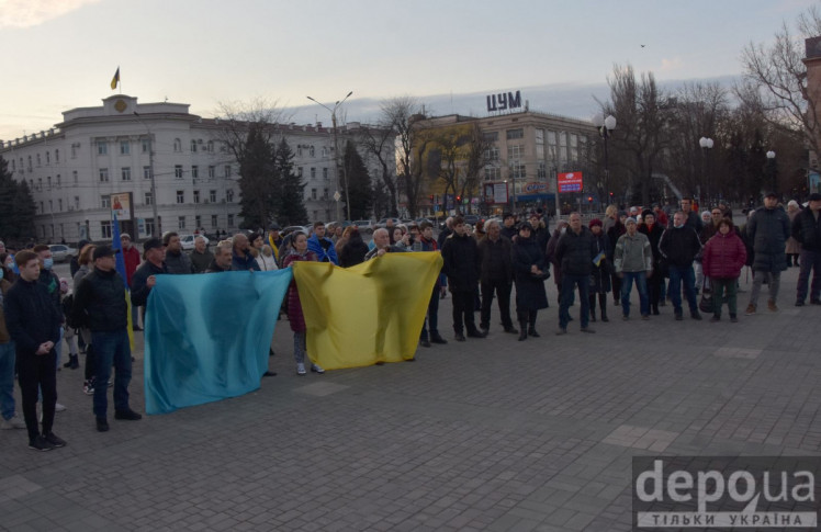 Херсон. Мітинг проти агресивної політики Росії