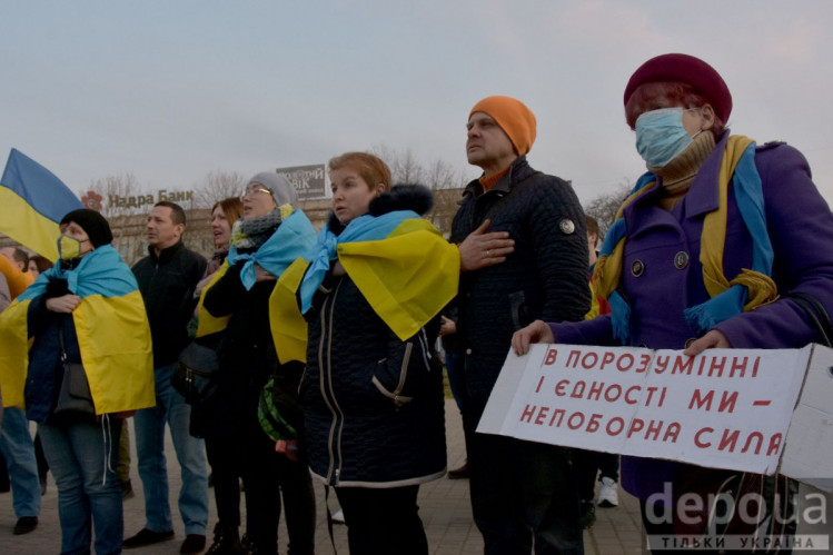 Херсон. Мітинг проти агресивної політики Росії